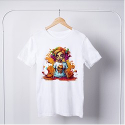 Zombie Round Neck T-shirt 1056