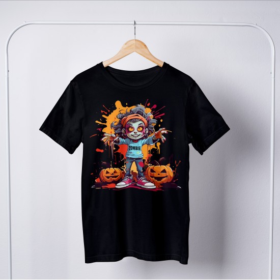 Zombie Round Neck T-shirt 1043