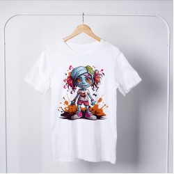 Zombie Round Neck T-shirt 1045