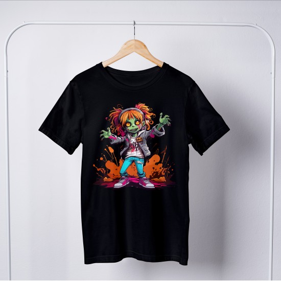 Zombie Round Neck T-shirt 1046