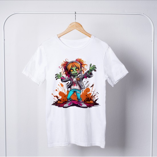 Zombie Round Neck T-shirt 1046