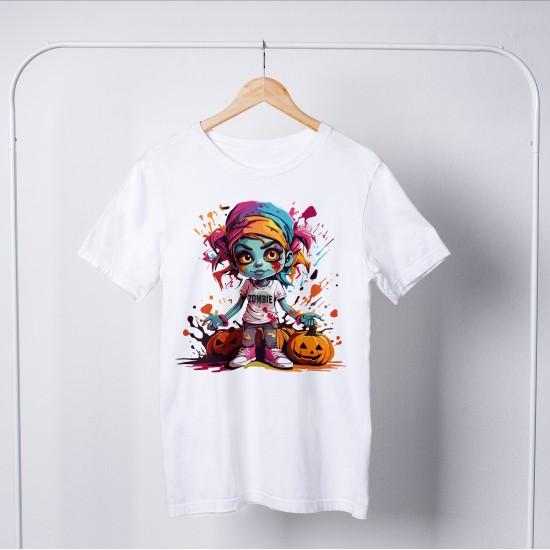 Zombie Round Neck T-shirt 1047