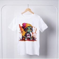 Zombie Round Neck T-shirt 1048