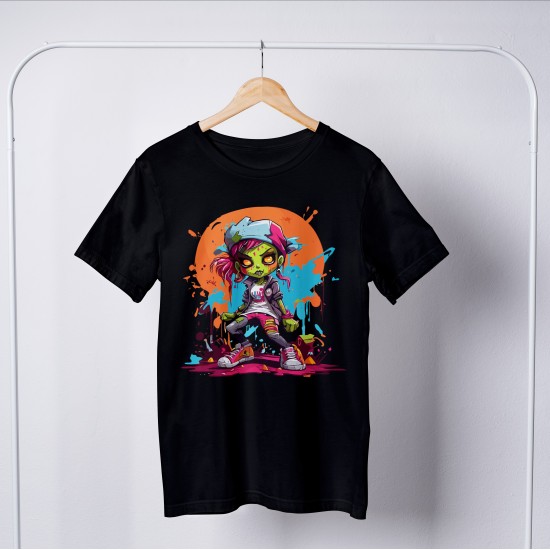 Zombie Round Neck T-shirt 1049