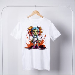 Zombie Round Neck T-shirt 1051